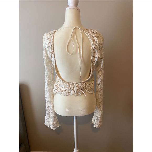 Winston white - white crochet crop top small - Picture 5 of 7